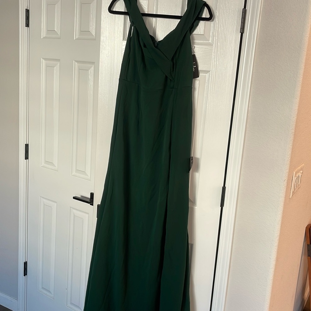 Lulu‘s dress and green new with tag size large